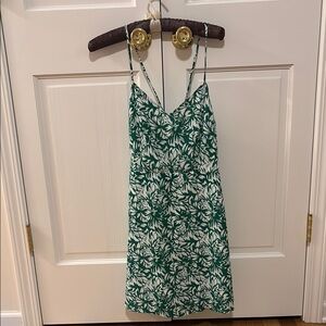 Lulu's Green and White Tie-Strap Sundress